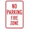 Signmission No Parking Fire Zone, Heavy-Gauge Aluminum Rust Proof Parking Sign, 12" x 18", A-1218-25033 A-1218-25033 - alternate 1